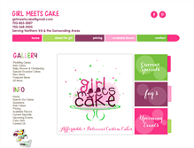 Tablet Screenshot of girlmeetscake.com